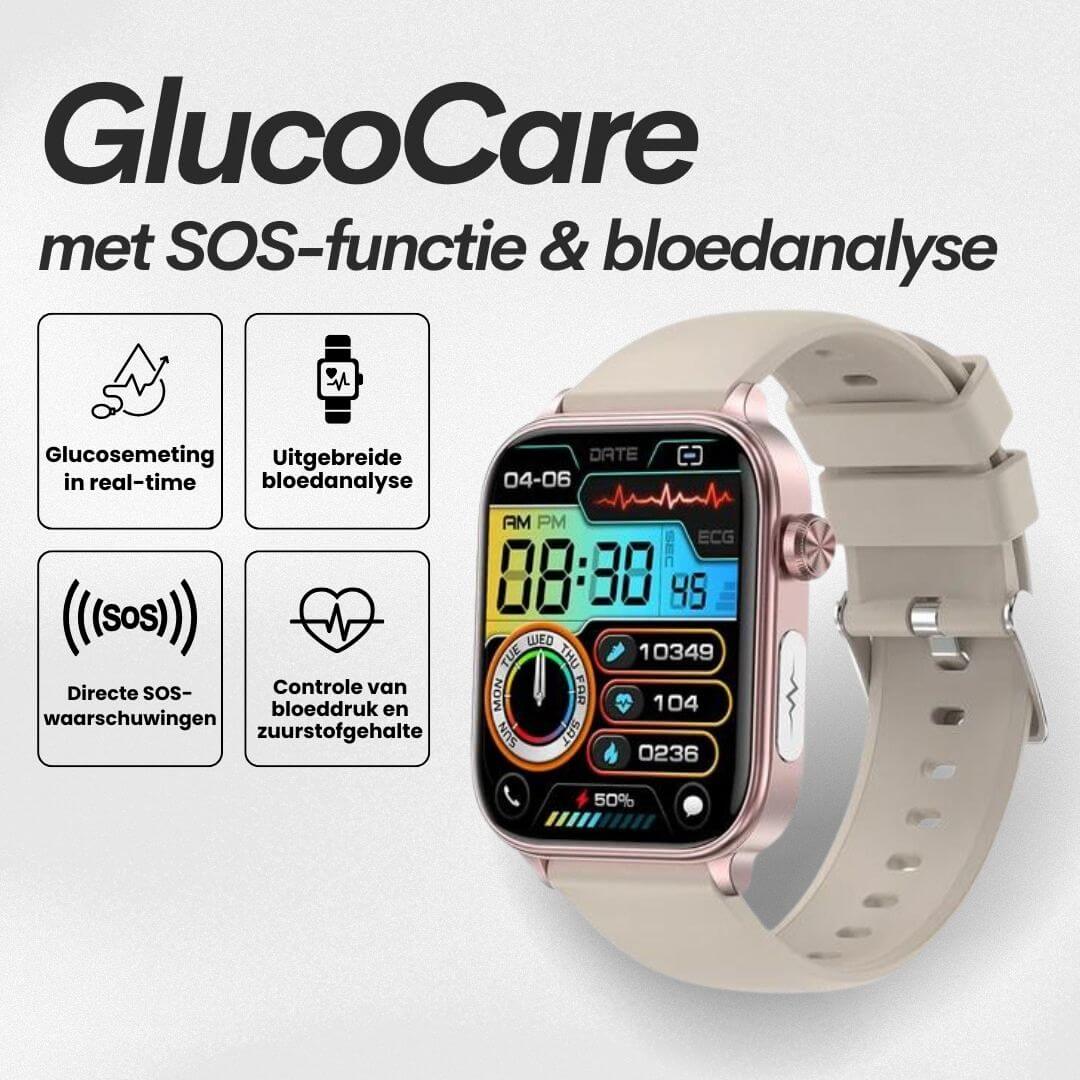 GlucoCare SOS Watch: Fall Detection & Glucose Monitor (2025)