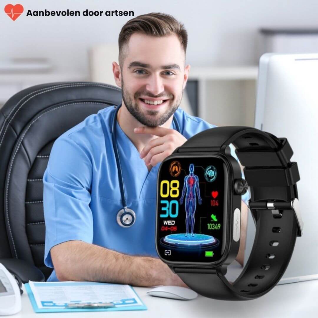 GlucoCare SOS Watch: Fall Detection & Glucose Monitor (2025)