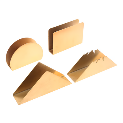 Gold Finish Napkin Holder Stand