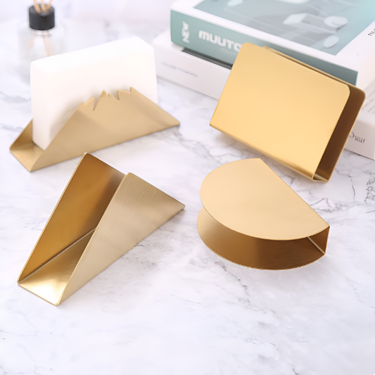 Gold Finish Napkin Holder Stand