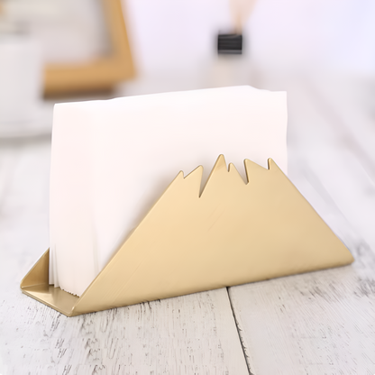 Gold Finish Napkin Holder Stand
