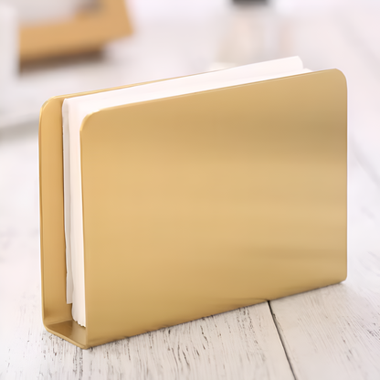 Gold Finish Napkin Holder Stand