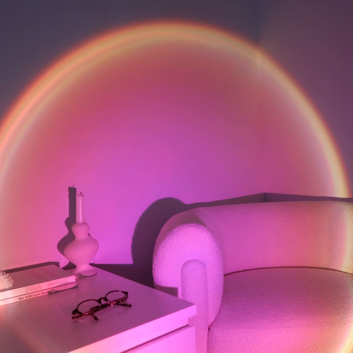 Sunset projector light for cozy ambiance