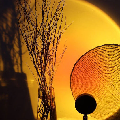 Sunset projector light for cozy ambiance