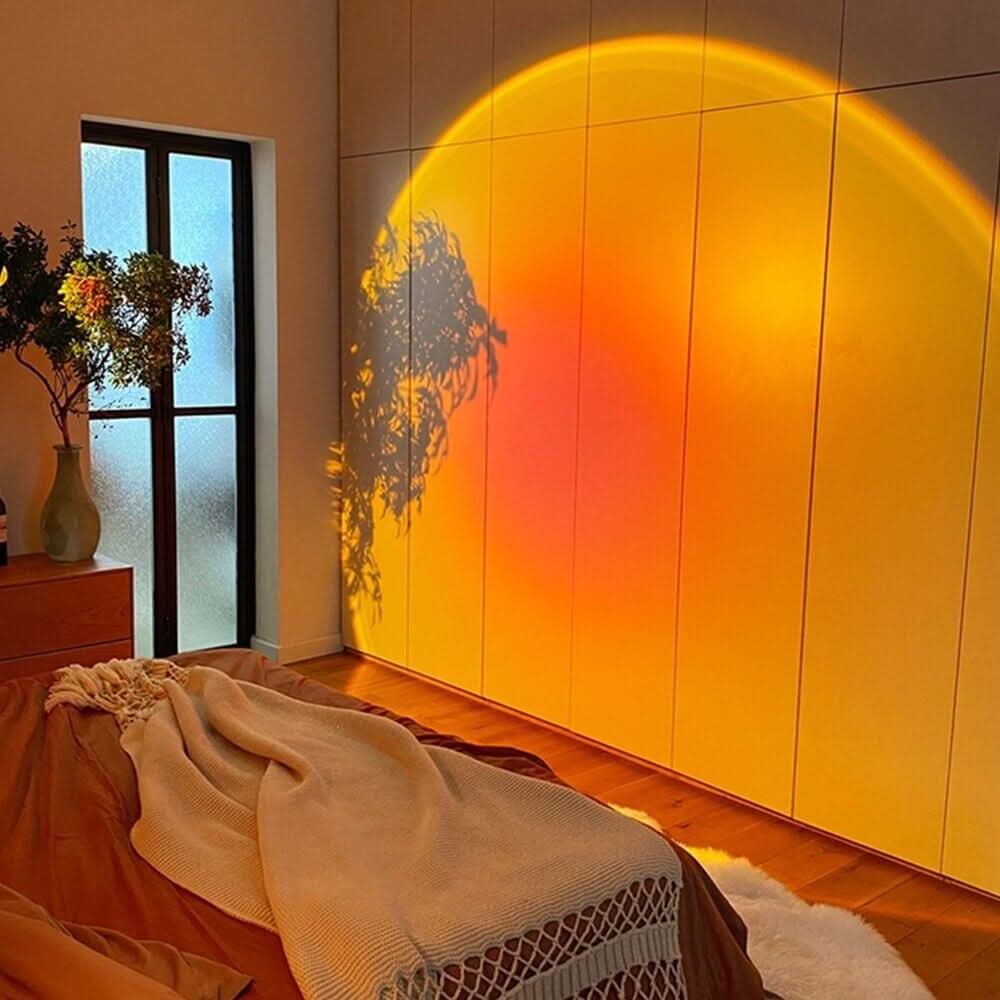 Sunset projector light for cozy ambiance