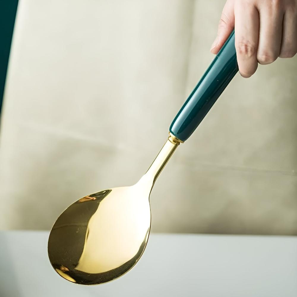 Gold Stainless Steel Kitchen Utensil Set