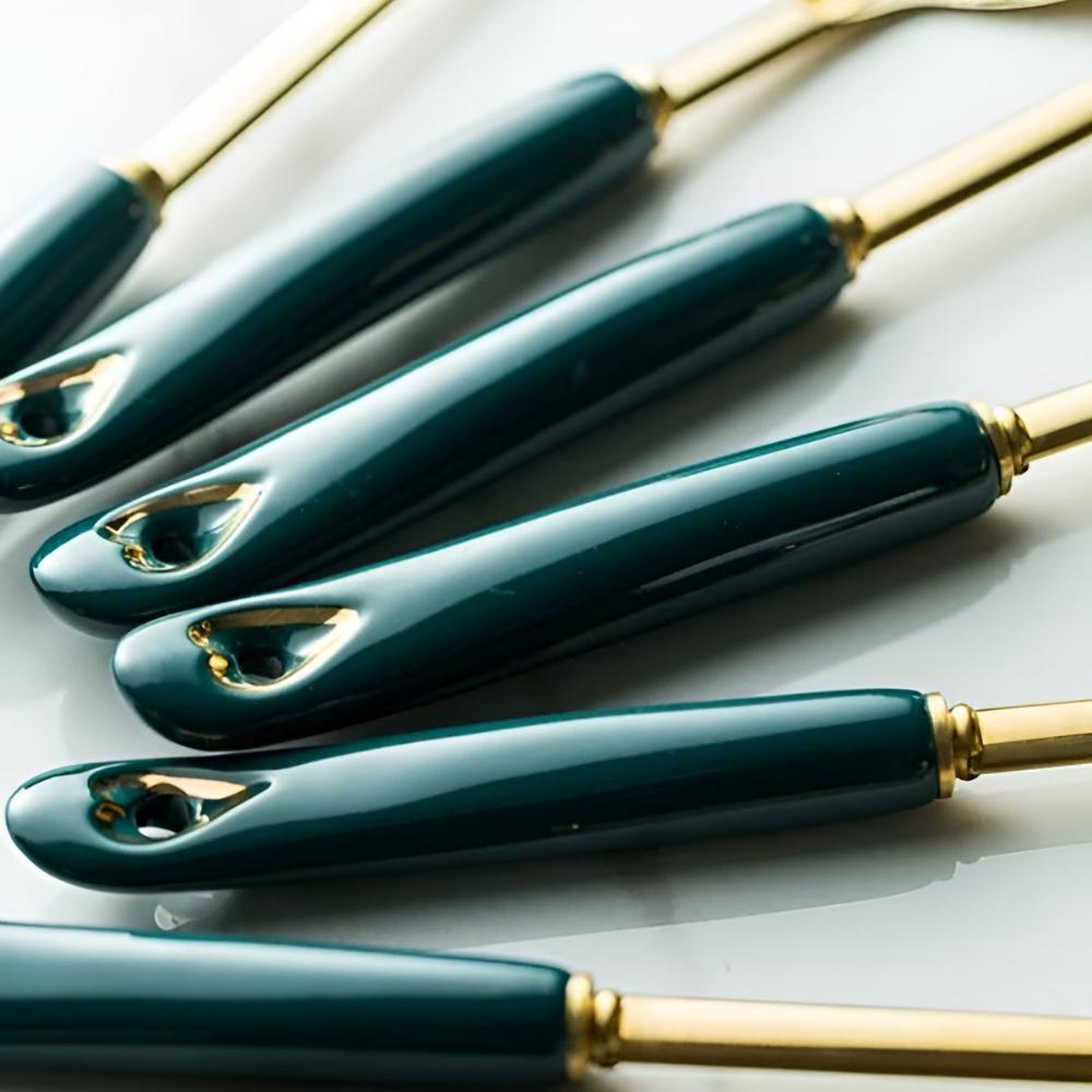 Gold Stainless Steel Kitchen Utensil Set