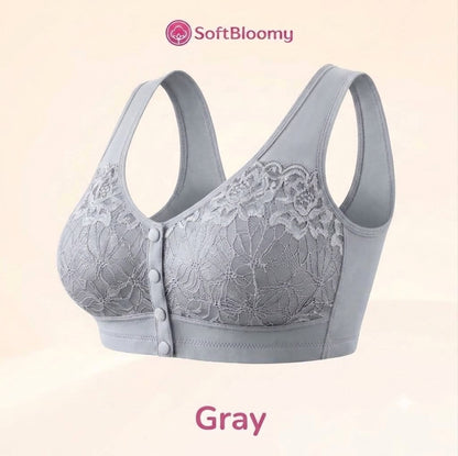 Soft Bloomy - Front-Closure Cotton Shaping Bra for Seniors