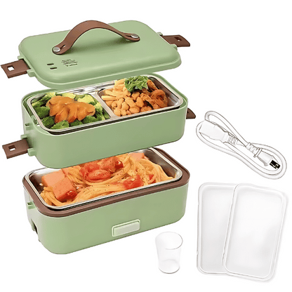 Green Heating Lunch Box