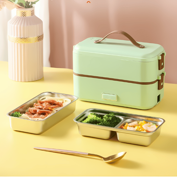 Green Heating Lunch Box