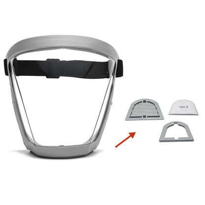 Transparent Visor - Adjustable Full-Face Protective Shield