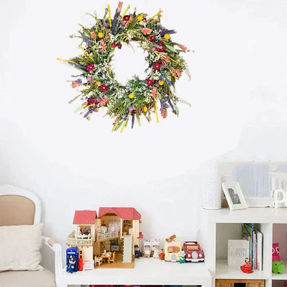 Handmade Floral Door Wreath - Indoor & Outdoor