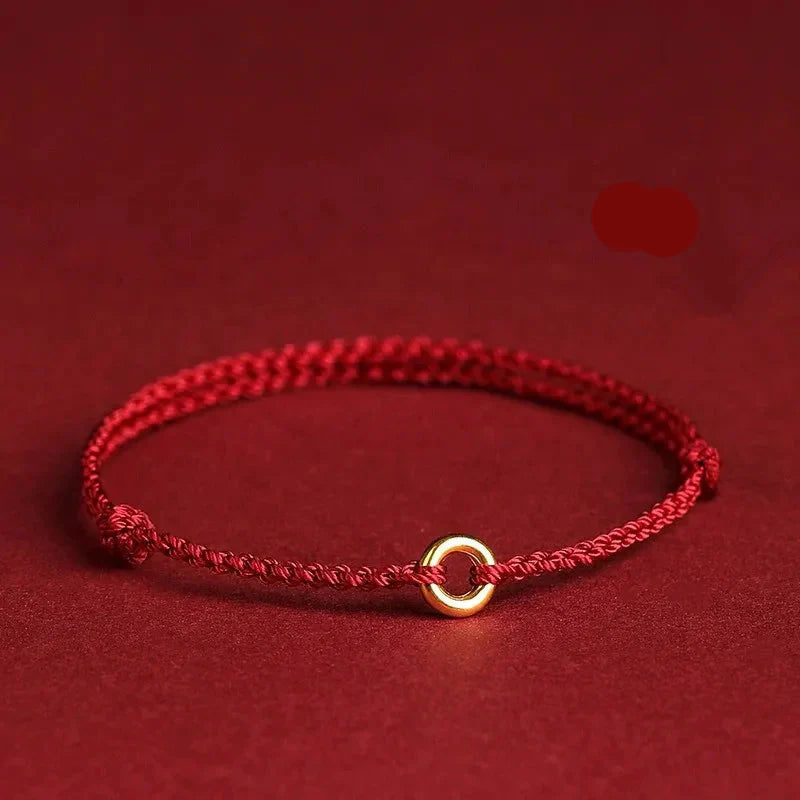 Handmade Jalena Bracelet with Round Gold Detail