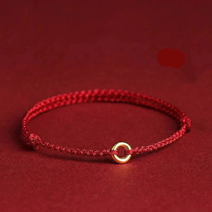 Handmade Jalena Bracelet with Round Gold Detail