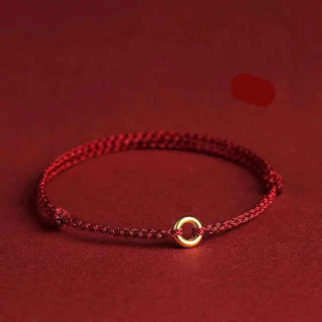 Handmade Jalena Bracelet with Round Gold Detail