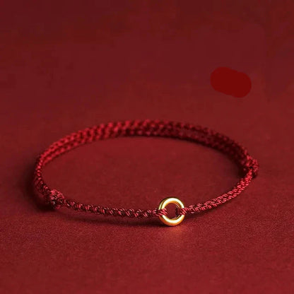 Handmade Jalena Bracelet with Round Gold Detail