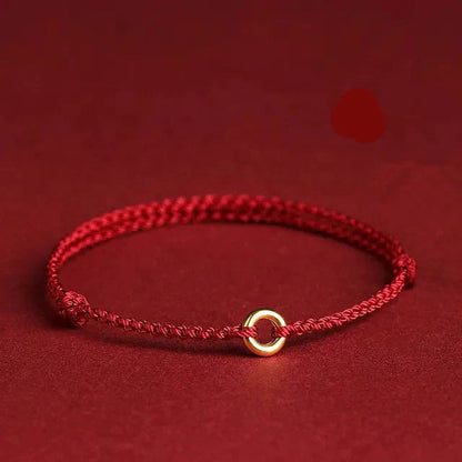 Handmade Jalena Bracelet with Round Gold Detail