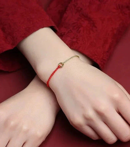 Handmade Jalena Bracelet with Round Gold Detail