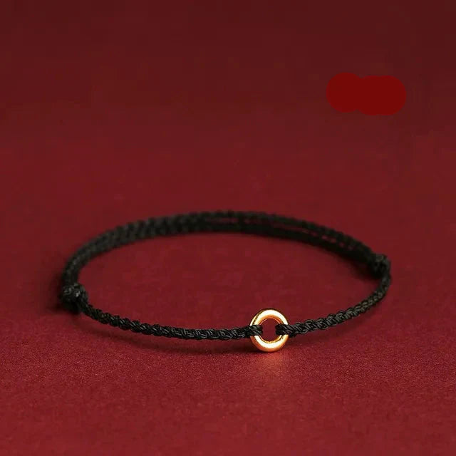 Handmade Jalena Bracelet with Round Gold Detail
