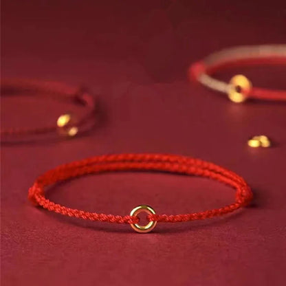 Handmade Jalena Bracelet with Round Gold Detail