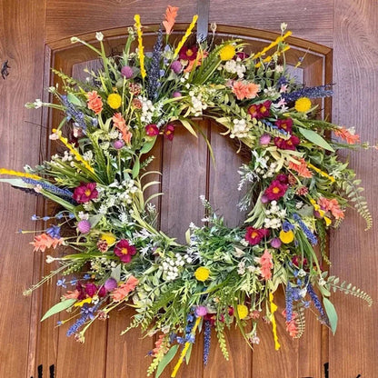 Handmade Vibrant Door Wreath