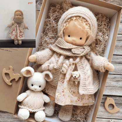 Handmade Waldorf Cotton Cuddle Doll