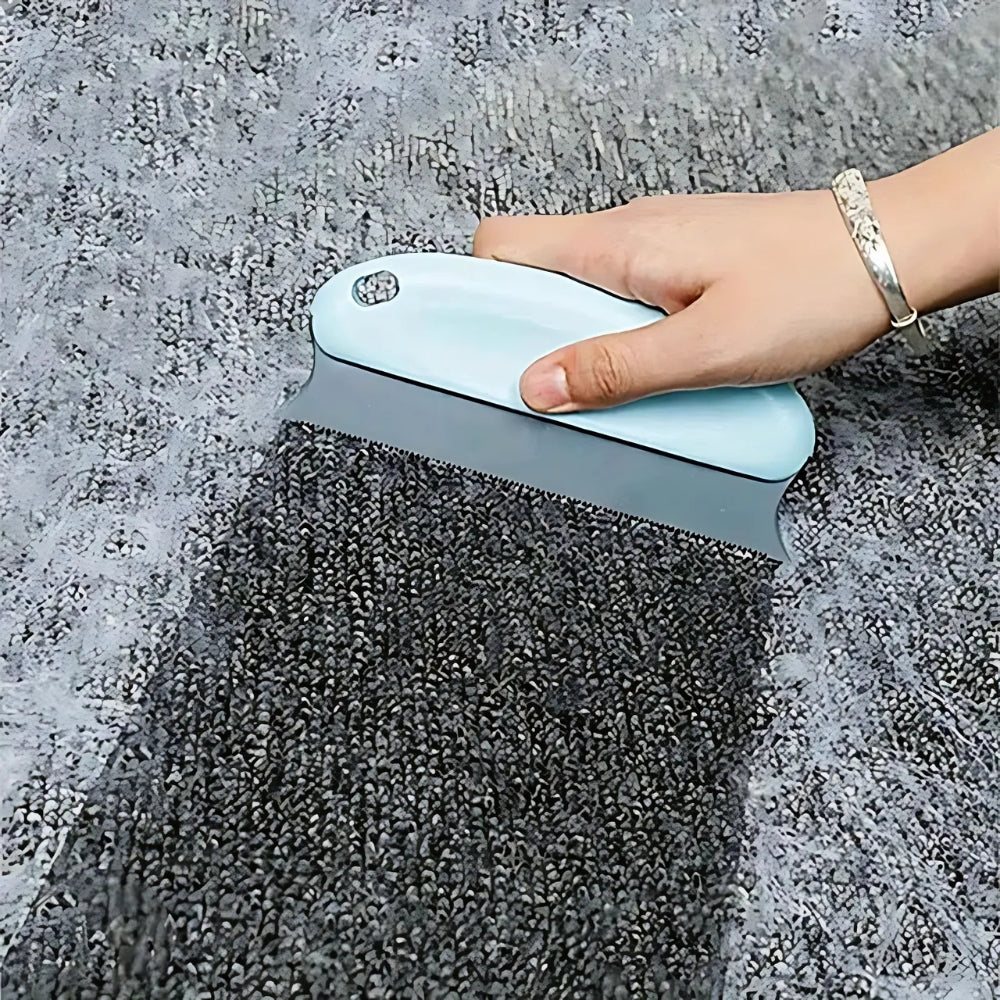 Pet Hair Removal Tool with Rubber Bristles