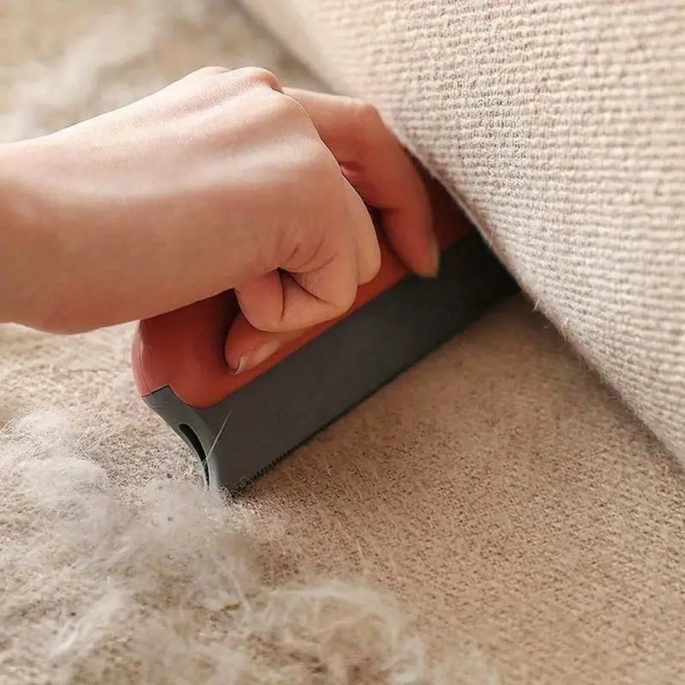 Pet Hair Removal Tool with Rubber Bristles
