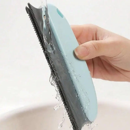 Pet Hair Removal Tool with Rubber Bristles