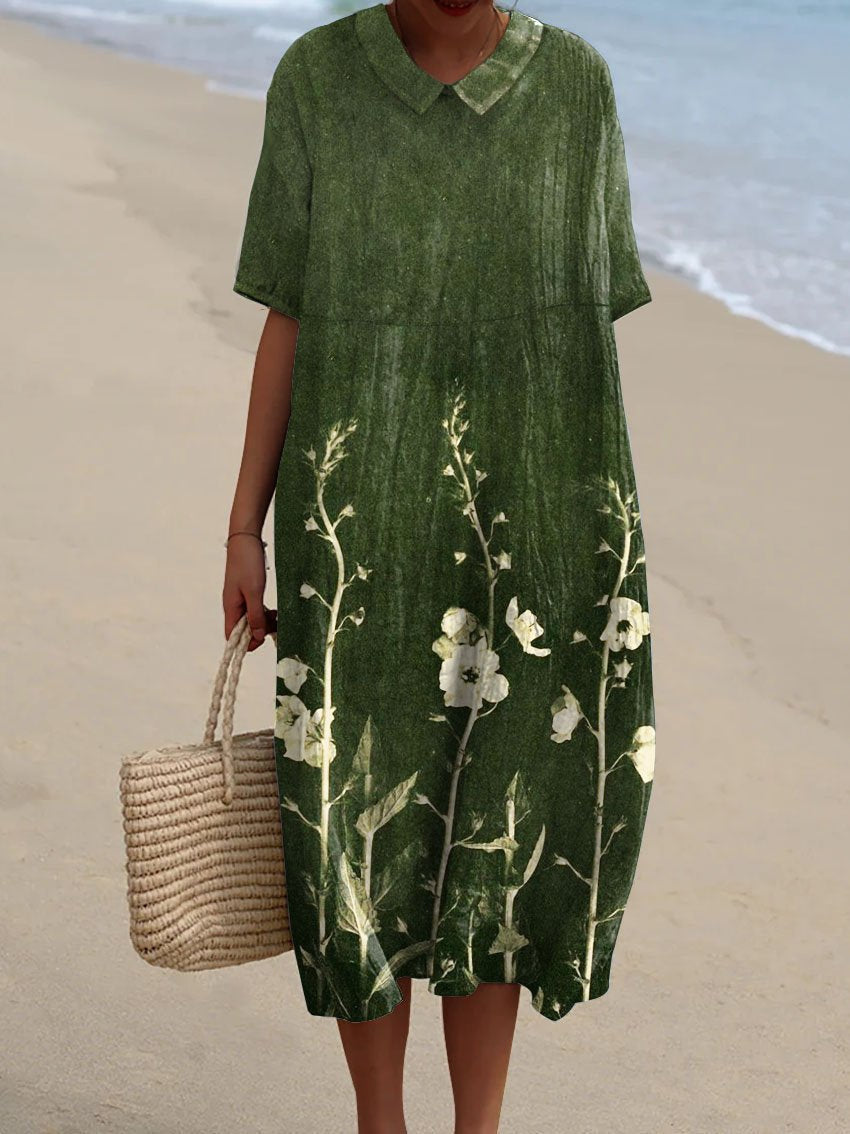 Women's Breezy Floral Midi Dress