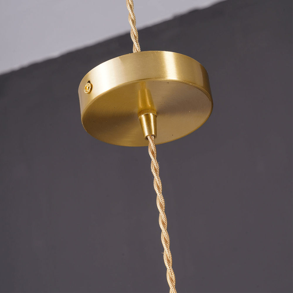 Floral Glass Pendant Light with Hibiscus Design