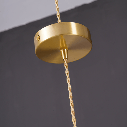 Floral Glass Pendant Light with Hibiscus Design