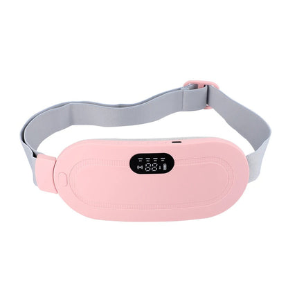 Abdominal and back warming belt with massage feature
