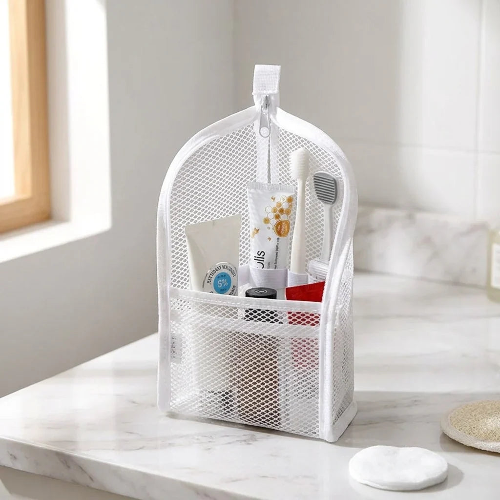Standing Toiletry Bag, Waterproof Foldable Travel Makeup Organizer