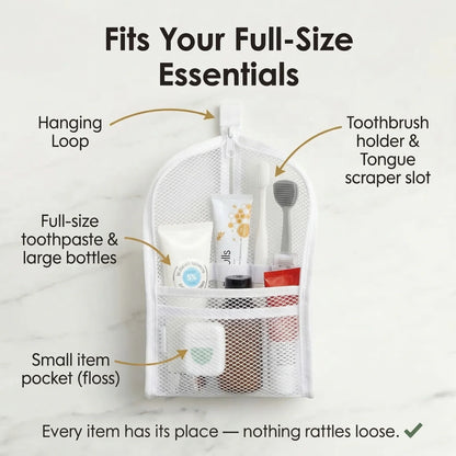Standing Toiletry Bag, Waterproof Foldable Travel Makeup Organizer