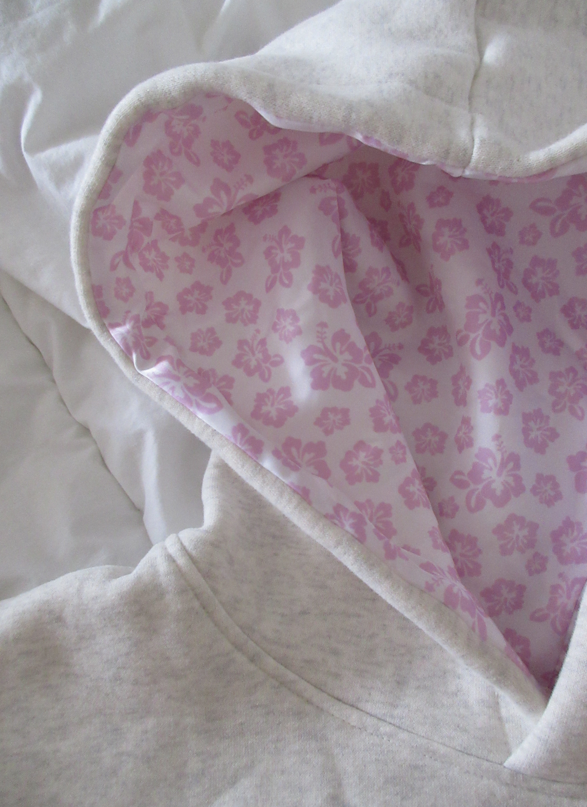 Floral Embroidered Fleece Hoodie