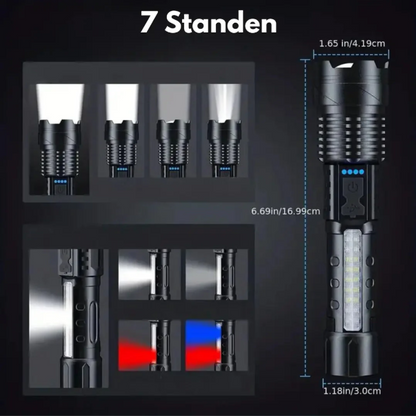 High-Performance Military Flashlight with 5000 Lumens