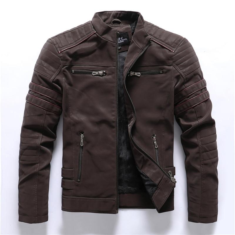 High Quality Stand-Up Collar Motorcycle Jacket