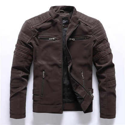 High Quality Stand-Up Collar Motorcycle Jacket
