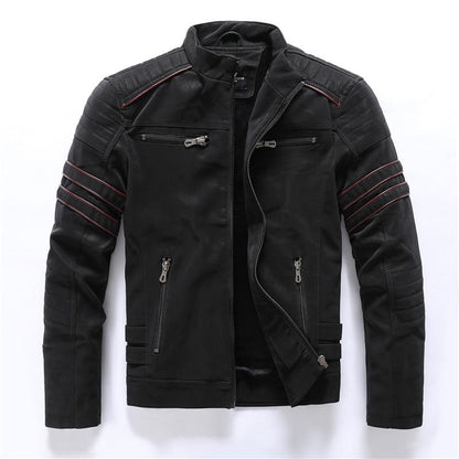 High Quality Stand-Up Collar Motorcycle Jacket