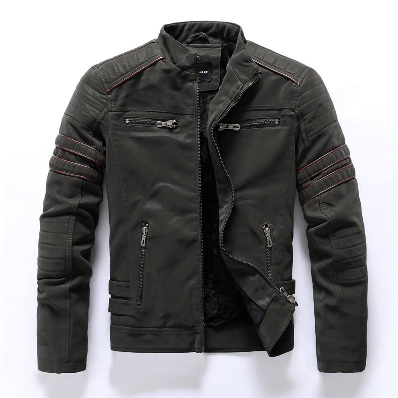 High Quality Stand-Up Collar Motorcycle Jacket