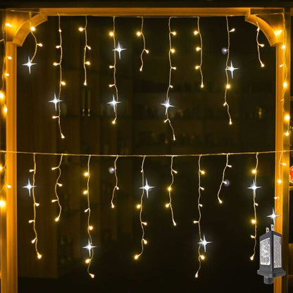 ILLUMERA – LED Garden Curtain Lights 4 x 0.6m, Weatherproof