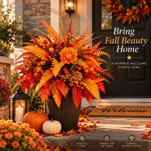 Hot Sale 50% Off Autumn Harvest Floral Garden Stake Arrangement