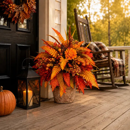 Hot Sale 50% Off Autumn Harvest Floral Garden Stake Arrangement