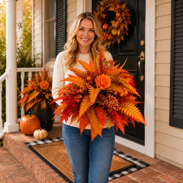 Hot Sale 50% Off Autumn Harvest Floral Garden Stake Arrangement