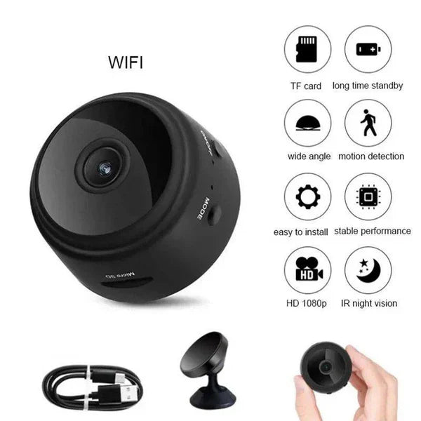 Hot Sale Mini WiFi Security Camera — 1080P HD with Magnetic Mount