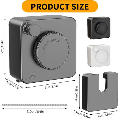 55%OFF TODAY Retractable Stainless Steel Clothesline – Dry More, Save Space