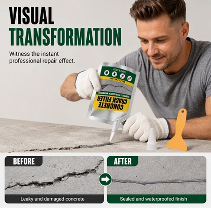 Waterproof Concrete Crack Filler for Indoor & Outdoor Use