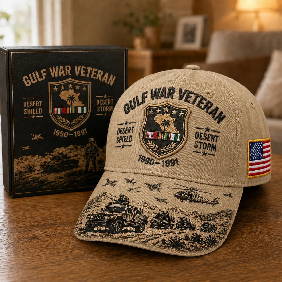 Last Day Promo: 45% OFF! Desert Storm Veteran Commemorative Cap – Gulf War Desert Shield Veteran Hat