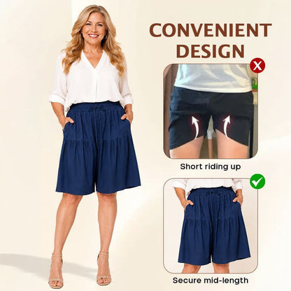 Women's Lightweight Stretch Flowy Shorts Skort